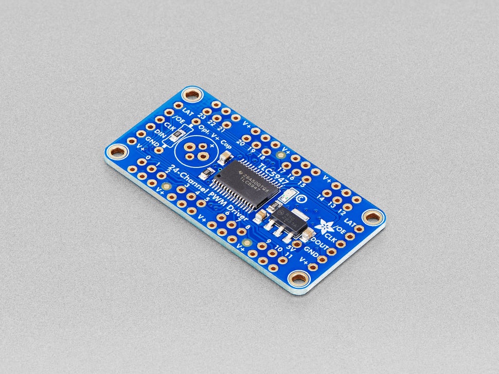Adafruit 24-Channel 12-bit PWM LED Driver - SPI Interface - TLC5947