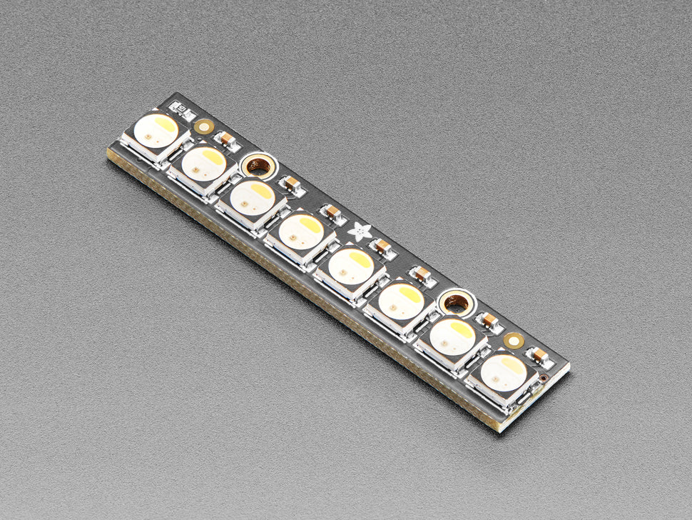 NeoPixel Stick - 8 x 5050 RGBW LEDs - Cool White - ~6000K