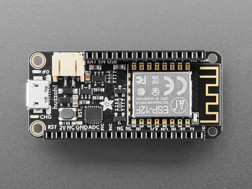 Assembled Feather HUZZAH w/ ESP8266 WiFi With Stacking Headers