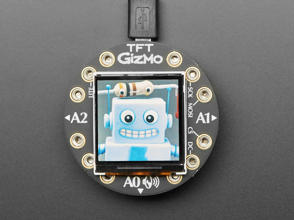 Circuit Playground TFT Gizmo - Bolt-on Display + Audio Amplifier - JST PH 2mm