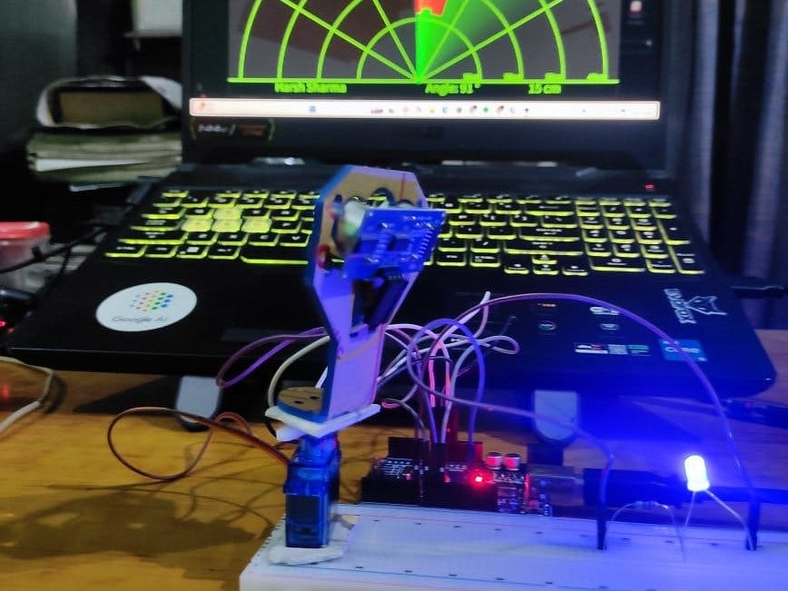 Mini Ultrasonic Radar with Arduino UNO for Real-Time Object Detection