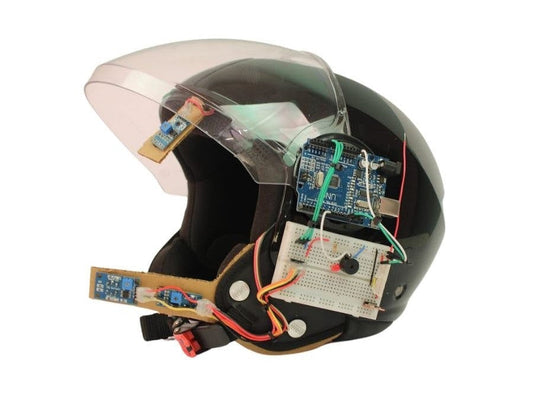 Smart Helmet with Crash Detection & Alcohol Safety via Arduino