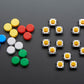 Colorful Round Tactile Button Switch Assortment - 15 Pack