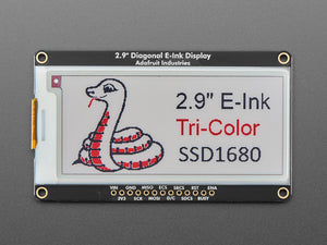 Adafruit 2.9" Red/Black/White eInk Display Breakout - THINK INK - SSD1680 Chipset
