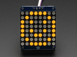 Adafruit Small 1.2" 8x8 LED Matrix with I2C Backpack - Yellow