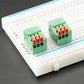 Configurable Spring Terminal Blocks - 3 Pin 0.1" Pitch Right Angle - Pack of 5