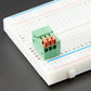 Configurable Spring Terminal Blocks - 3 Pin 0.1" Pitch Right Angle - Pack of 5