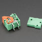 Configurable Spring Terminal Blocks - 3 Pin 0.1" Pitch Right Angle - Pack of 5