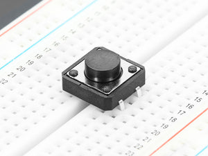 Tactile Switch Buttons (12mm square, 6mm tall) - 10 Pack