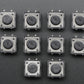 Tactile Switch Buttons (12mm square, 6mm tall) - 10 Pack