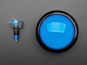Massive Arcade Button with LED - 100mm Blue