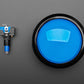 Massive Arcade Button with LED - 100mm Blue