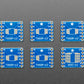 SMT Breakout PCB for SOIC-12 or TSSOP-12 - 6 Pack