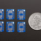 SMT Breakout PCB for SOIC-8, MSOP-8 or TSSOP-8 - 6 Pack