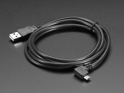 Right Angle USB Cable - A to MicroB