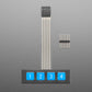 Membrane 1x4 Keypad + Extras
