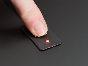 Membrane LED Keypad with Embedded Red LED and Adhesive Backing