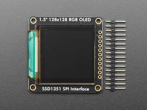 OLED Breakout Board - 16-bit Color 1.5" w/microSD holder - EYESPI Connector