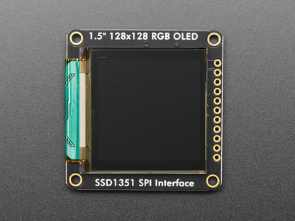 OLED Breakout Board - 16-bit Color 1.5" w/microSD holder - EYESPI Connector