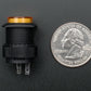 16mm Illuminated Pushbutton - Yellow Momentary