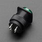 16mm Illuminated Pushbutton - Green Latching On/Off Switch
