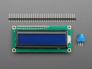 Assembled Standard LCD 16x2 Display - White on Blue