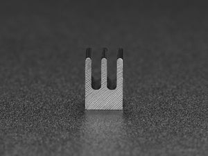 Aluminum SMT Heat Sink - 0.26"x0.26" Square - 0.39" Tall