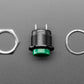 16mm Panel Mount Momentary Pushbutton - Green