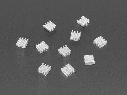 Aluminum SMT Heat Sinks 10 Pack - 0.27" x 0.27" x 0.14"