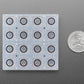 Silicone Elastomer 4x4 Button Keypad for 3mm LEDs