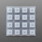 Silicone Elastomer 4x4 Button Keypad for 3mm LEDs