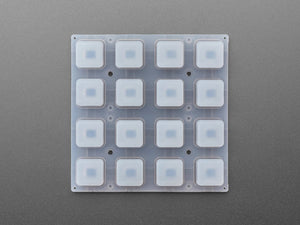 Silicone Elastomer 4x4 Button Keypad for 3mm LEDs