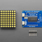 Small 1.2" 8x8 Ultra Bright White LED Matrix + Backpack - STEMMA QT / Qwiic