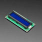 Standard LCD 16x2 Character Display - White on Blue