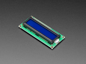 Standard LCD 16x2 Character Display - White on Blue