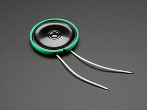 Thin Plastic Speaker with Wires - 8 Ohm 0.25W