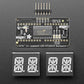 Quad Alphanumeric Display - Blue 0.54 Inch Digits with I2C Backpack - STEMMA QT / Qwiic