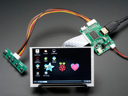 HDMI 4 Pi: 5" Display (No Touch) with Mini Driver - 800x480 HDMI