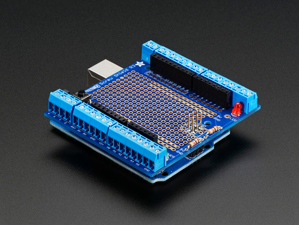 Proto-Screwshield (Wingshield) R3 Kit for Arduino