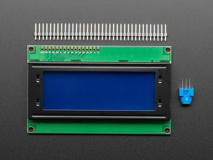 Standard LCD 20x4 Character Display - White on Blue