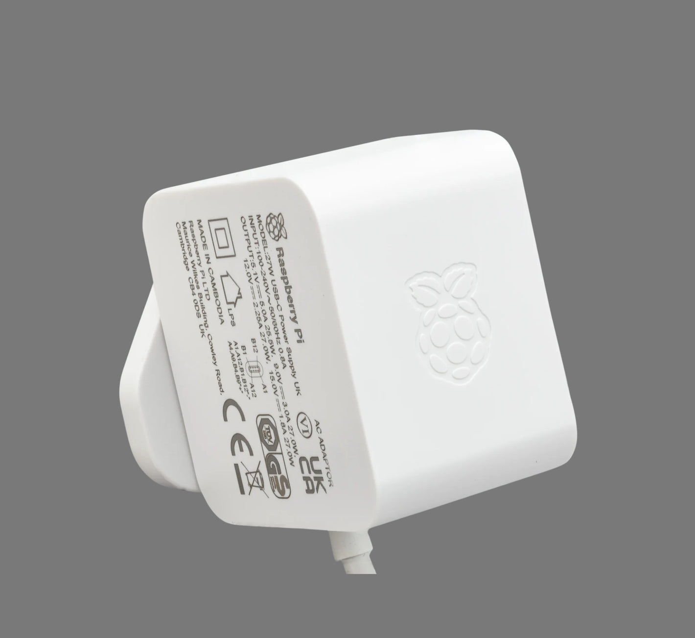 Raspberry Pi 27W USB-C Power Supply