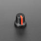 Potentiometer Knob - Soft Touch T18 - Red