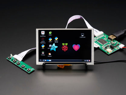 HDMI 4 Pi: 5" Display with Touch and Mini Driver - 800x480 HDMI
