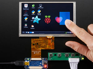 HDMI 4 Pi: 5" Display with Touch and Mini Driver - 800x480 HDMI