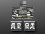 Quad Alphanumeric Display - Pure Green 0.54" Digits w/ Backpack - STEMMA QT / Qwiic