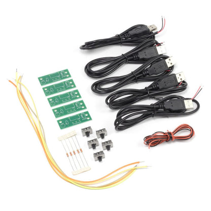 Kitronik Flexible LED Noodle Filaments USB Lamp Kit - 5 Pack
