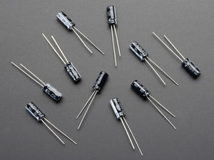 10uF 50V Electrolytic Capacitors - Pack of 10