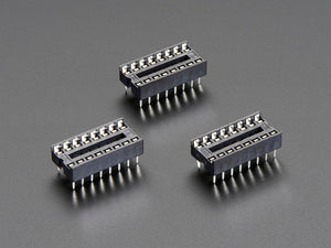 IC Socket for 16-pin 0.3" Chips - Pack of 3