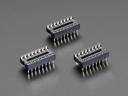 IC Socket for 16-pin 0.3" Chips - Pack of 3