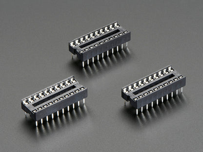 IC Socket for 20-pin 0.3" Chips - Pack of 3